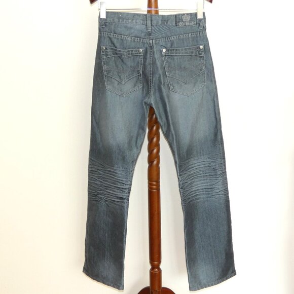 Old Skool Straight Leg Shiny Denim Jeans - Picture 6 of 7